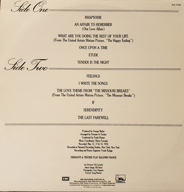 Ferrante & Teicher : Feelings (LP, Album, RE)
