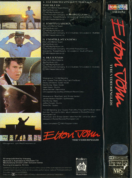 Elton John : The VideoSingles (VHS, Comp, PAL)