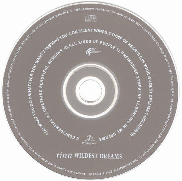Tina Turner : Wildest Dreams (CD, Album)