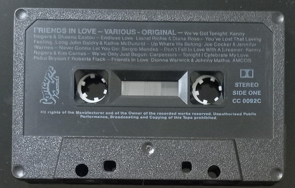 Various : Friends in Love  (Cass, Comp)