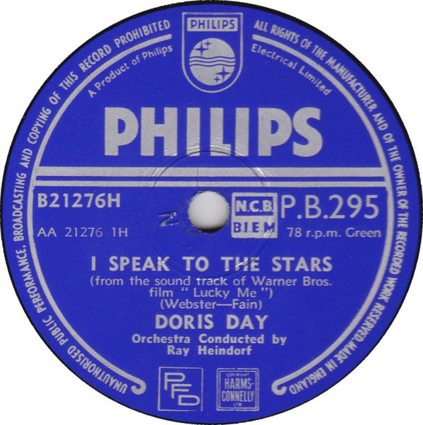 Doris Day : I Speak To The Stars / The Blue Bells Of Broadway (Are Ringing Tonight) (Shellac, 10")