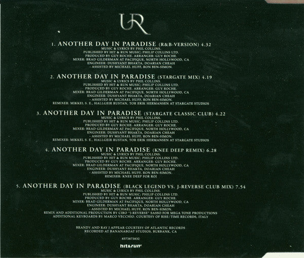 Brandy (2) and Ray J : Another Day In Paradise (CD, Single)