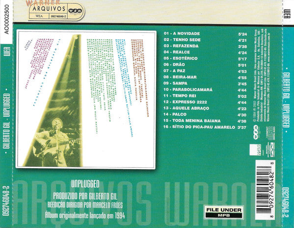 Gilberto Gil : Unplugged (CD, Album, RE, RM, RP, AO)