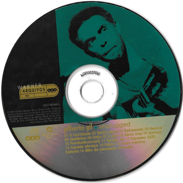 Gilberto Gil : Unplugged (CD, Album, RE, RM, RP, AO)