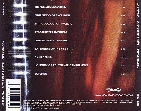 Andromeda (11) : Extension Of The Wish - Final Extension (CD, Album)