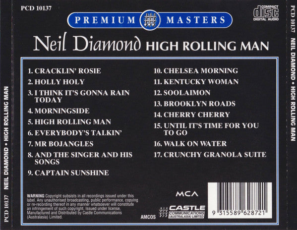 Neil Diamond : High Rolling Man (CD, Comp)