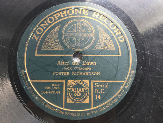 Foster Richardson : After The Dawn / I'm Gonna Hump My Bluey (Shellac, 10")