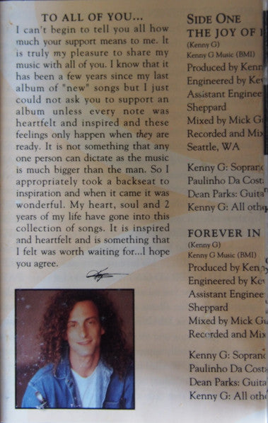 Kenny G (2) : Breathless (Cass, Album)