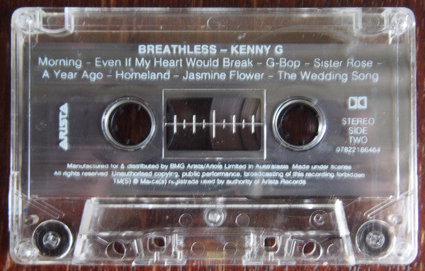 Kenny G (2) : Breathless (Cass, Album)