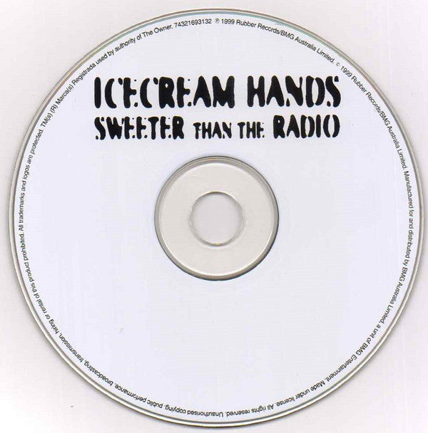 Icecream Hands : Sweeter Than The Radio (CD, Album)