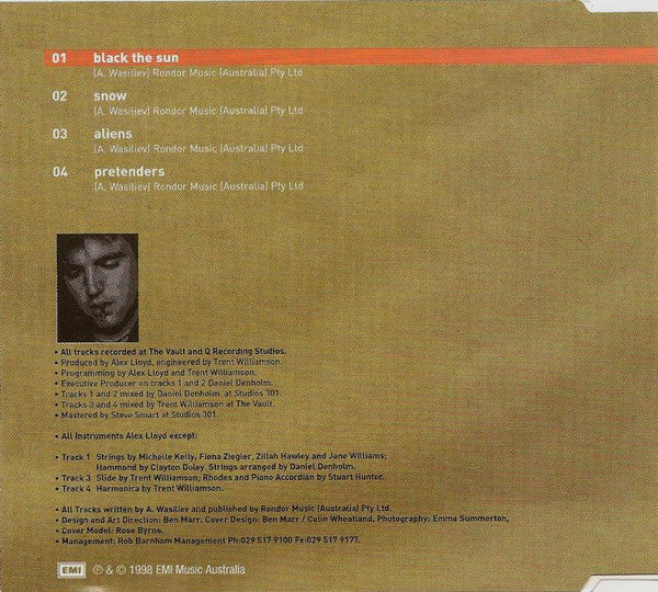 Alex Lloyd : Black The Sun EP (CD, EP)