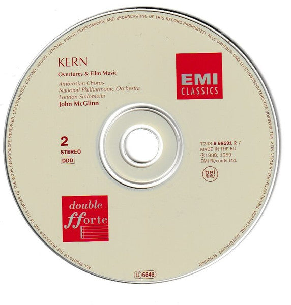 George Gershwin & Cole Porter & Jerome Kern & John McGlinn : Overtures ▪ Film Music (2xCD, Comp, RE, RM)