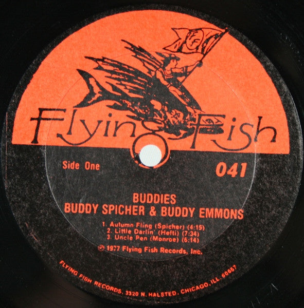 Buddy Spicher & Buddy Emmons : Buddies (LP, Album)