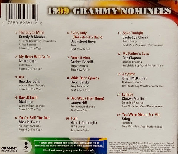 Various : 1999 Grammy Nominees (CD, Comp)