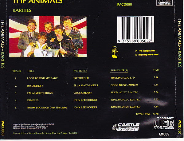 The Animals : Rarities (CD, Comp)