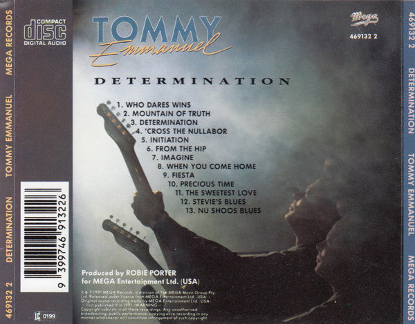 Tommy Emmanuel : Determination (CD, Album)