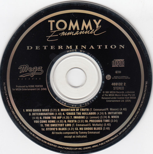 Tommy Emmanuel : Determination (CD, Album)