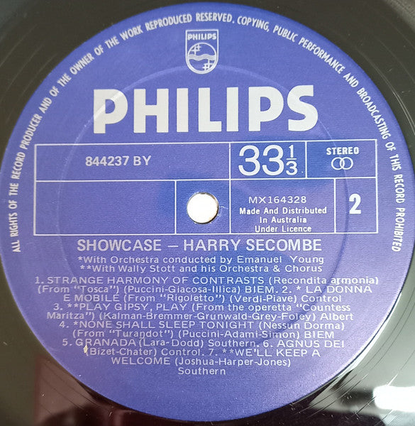 Harry Secombe : Showcase (LP)