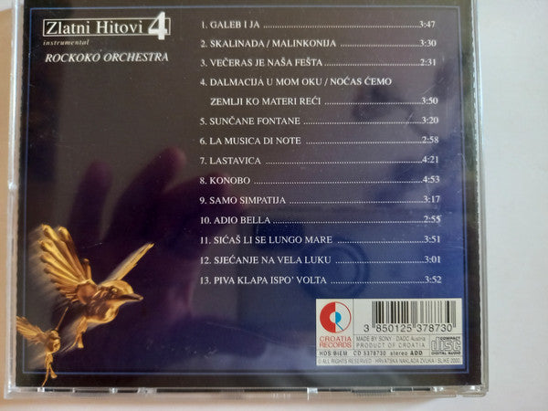 Rockoko Orchestra : Zlatni Hitovi 4 / Instrumental (CD, Album)