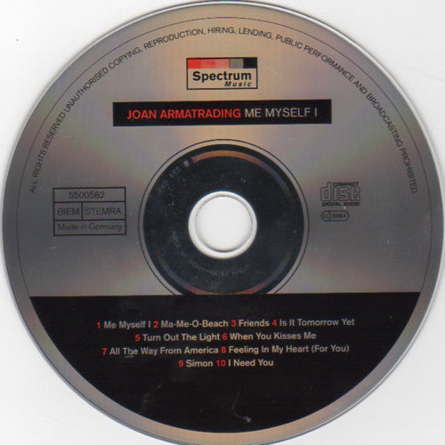 Joan Armatrading : Me Myself I (CD, Album, RE)
