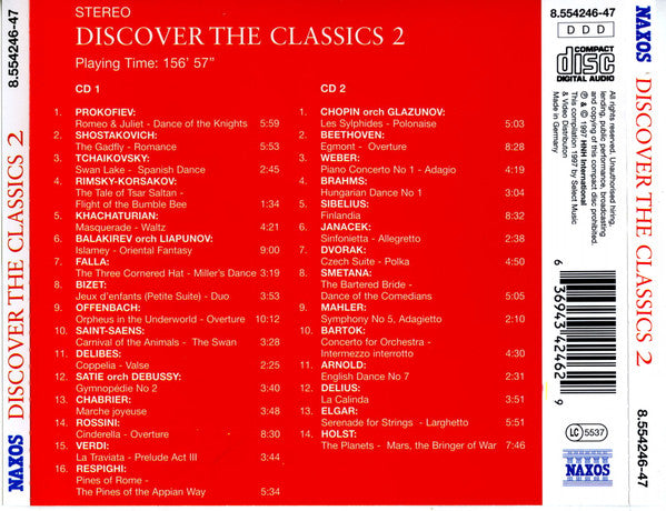 Various : Discover The Classics 2 (2xCD, Comp)