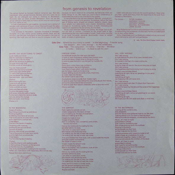 Genesis : From Genesis To Revelation (LP, Album)