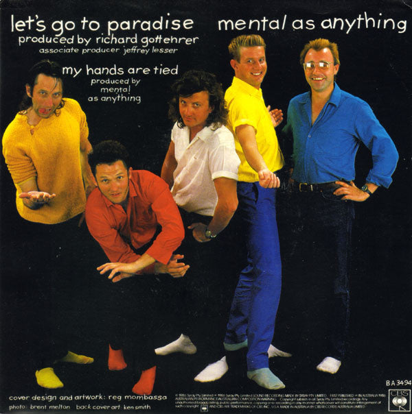 Mental As Anything : Let's Go To Paradise (7", Single)