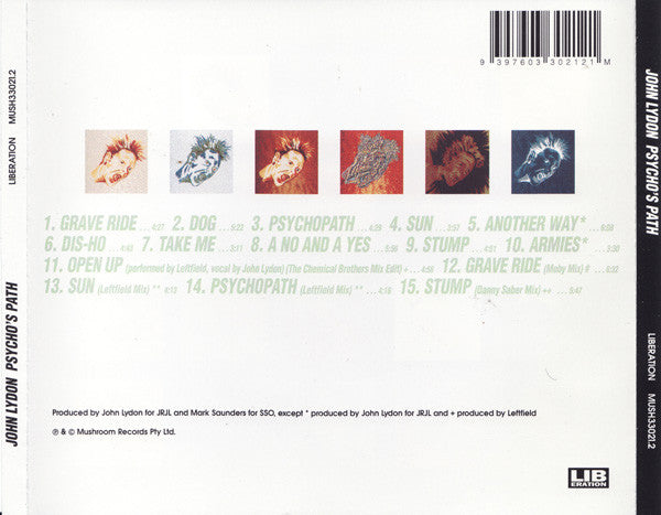 John Lydon : Psycho's Path (CD, Album)