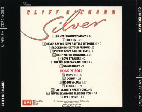 Cliff Richard : Silver (CD, Album, Pol)