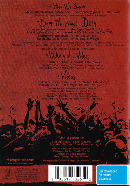Rise Against : Generation Lost (DVD, NTSC)