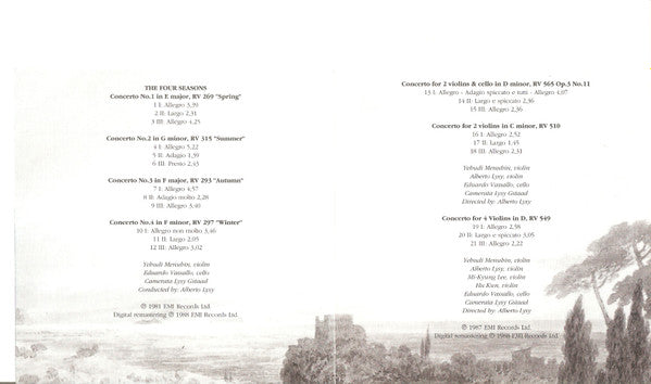 Antonio Vivaldi, Alberto Lysy, Camerata Lysy Gstaad : Vivaldi: The Four Seasons - Violin Concertos (CD, Album)