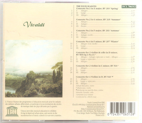 Antonio Vivaldi, Alberto Lysy, Camerata Lysy Gstaad : Vivaldi: The Four Seasons - Violin Concertos (CD, Album)