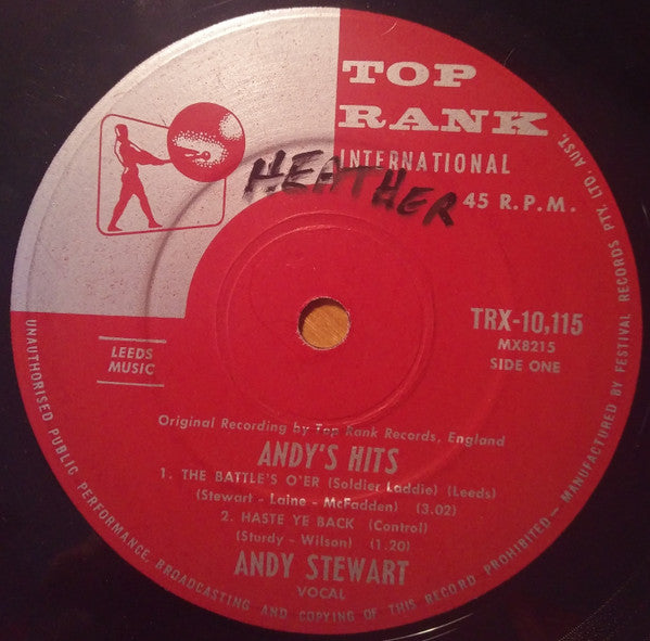 Andy Stewart : Andy's Hits (7", EP)