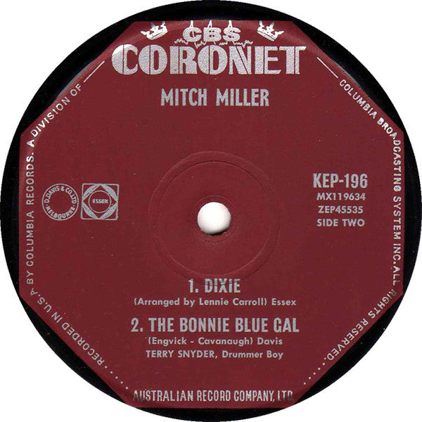 Mitch Miller : Mitch Miller (7", EP)