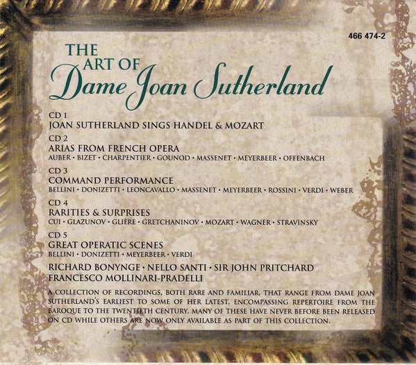 Joan Sutherland : The Art Of Dame Joan Sutherland (5xCD, Comp + Box)
