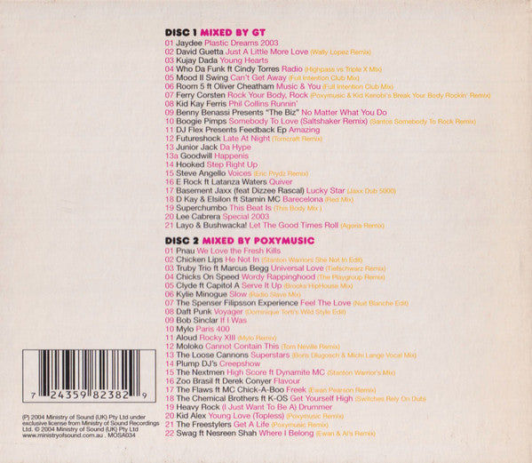 GT* And Poxymusic* : Clubbers Guide To... 2004 (2xCD, Mixed)
