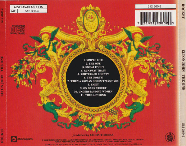 Elton John : The One (CD, Album, Gol)