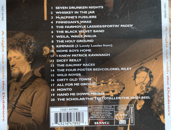 The Dubliners : A Night Out With The Dubliners (CD, Comp)