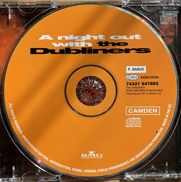The Dubliners : A Night Out With The Dubliners (CD, Comp)