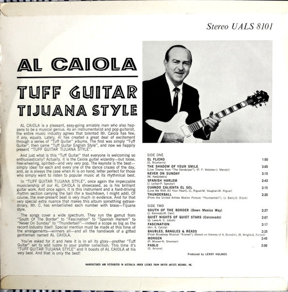 Al Caiola : Tuff Guitar Tijuana Style (LP, Album)