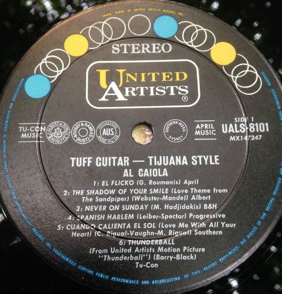Al Caiola : Tuff Guitar Tijuana Style (LP, Album)