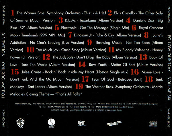 Various : Follow Our Trax Volume Six: Fluid Formations (CD, Comp, Promo)