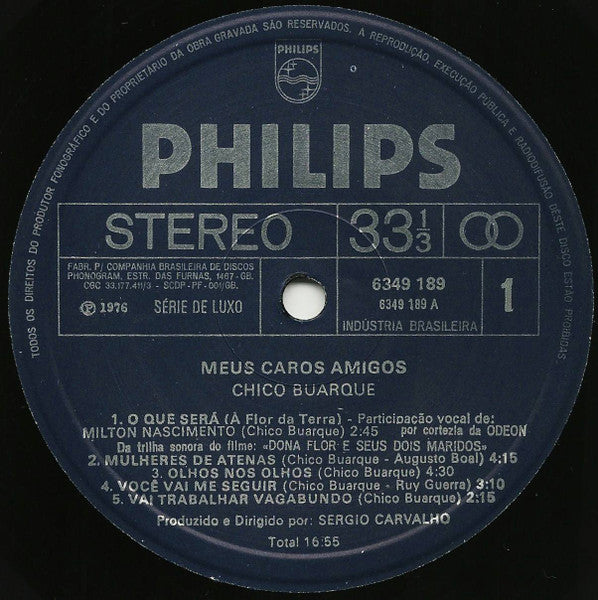 Chico Buarque : Meus Caros Amigos (LP, Album)