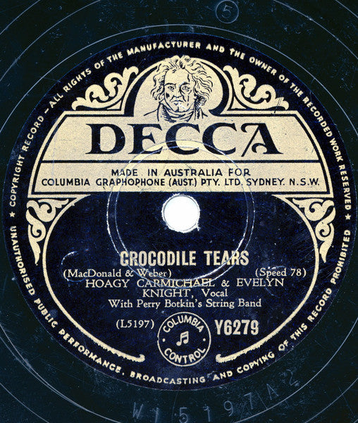 Evelyn Knight : Hiawatha's Mittens / Crocodile Tears (Shellac, 10")