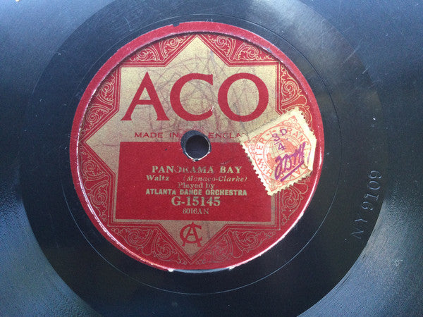 Atlantic Dance Orchestra / Cleveland Society Dance Orchestra : Panorama Bay / Old Time Waltzes (Shellac, 10")