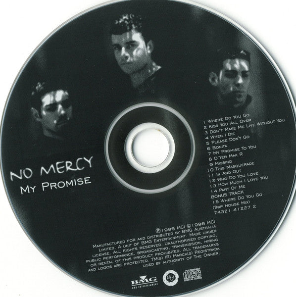 No Mercy : My Promise (CD, Album)