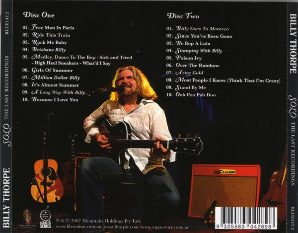 Billy Thorpe : Solo The Last Recordings (2xCD, Album)