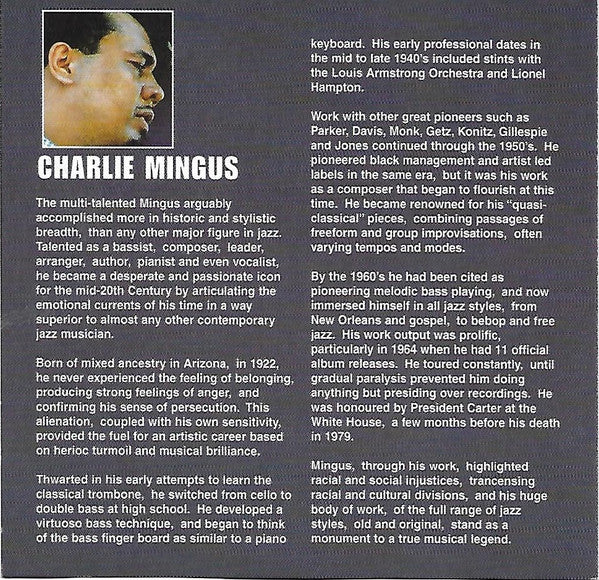Charles Mingus : Folk Forms (CD, Album, RE)