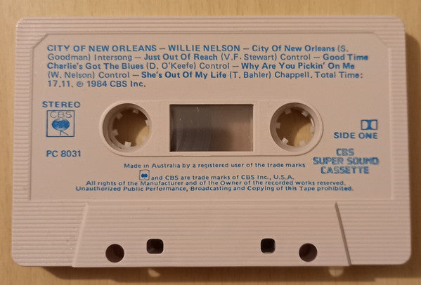 Willie Nelson : City Of New Orleans (Cass, Album, Sup)