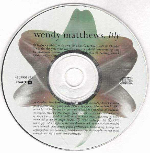 Wendy Matthews : Lily (CD, Album)
